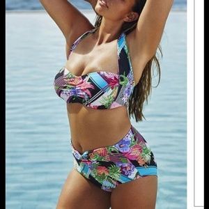 SWIMSUITS FOR ALL Plus Size Tummy Control Bikini Bottom